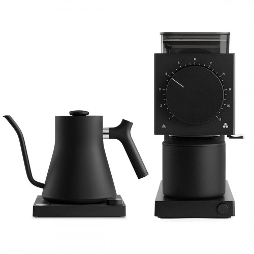Fellow Ode + Stagg EKG black | elektrický mlynček na kávu + Gooseneck kanvica